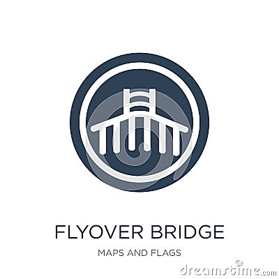 flyover bridge icon in trendy design style. flyover bridge icon isolated on white background. flyover bridge vector icon simple Vector Illustration