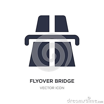 flyover bridge icon on white background. Simple element illustration from Maps and Flags concept Vector Illustration