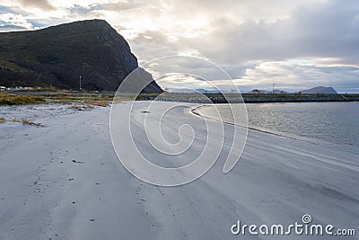 FlÃ¸ Beach, Norway Stock Photo