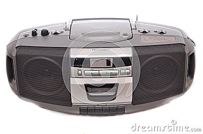 FM Stereo Radio Boombox Stock Photo