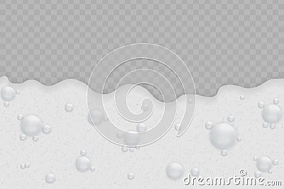 Foam background with bubbles Vector Illustration