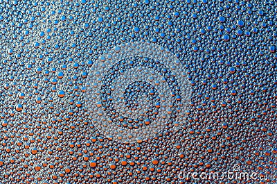 The foam bubbles on blue red background texture Stock Photo