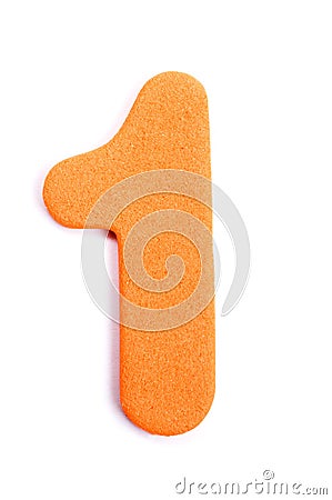 Foam Digit One Stock Photo