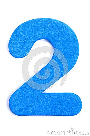 Foam Digit Two Stock Photo