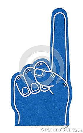 Foam finger Stock Photo