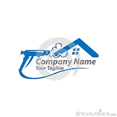Construction spray foam Insulation logo element. Vector illustration of construction foam icon line isolated on clean background Vector Illustration