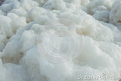 Foam on the sea Stock Photo