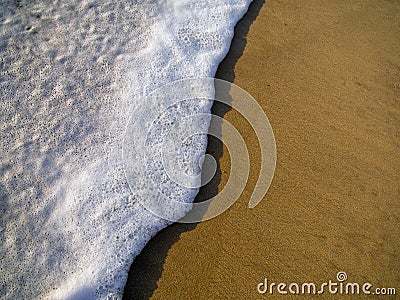 Foam wave Stock Photo