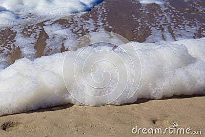 Foam waves Stock Photo