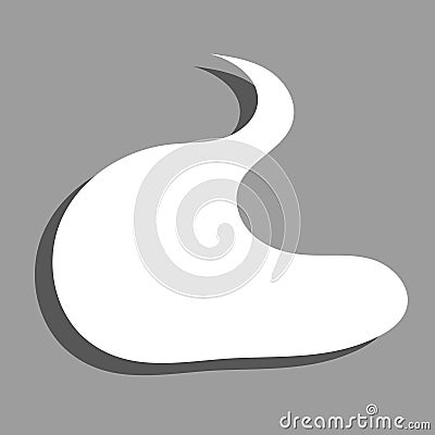 foam, white cream, droppings, cloud, drops, melt Vector Illustration