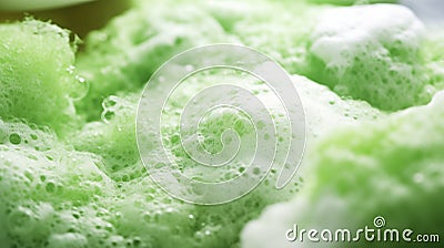 Foamy pints of green beer served in lively pub.AI Generated Stock Photo