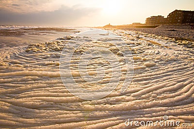 Foamy Surf Stock Photo