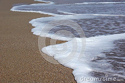 Foamy waves Stock Photo