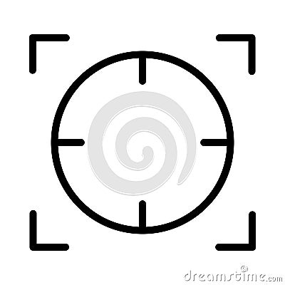 Focal point or focus icon design. Vector Vector Illustration