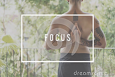 Focus Concentrate Determine Focal Point Target Concept Stock Photo