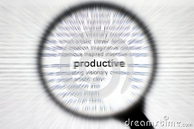 Focus or concentrate productive business concept Stock Photo