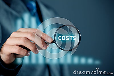 Focus on costs Stock Photo