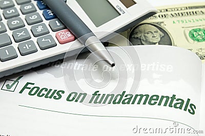 Focus on fundamentals Stock Photo