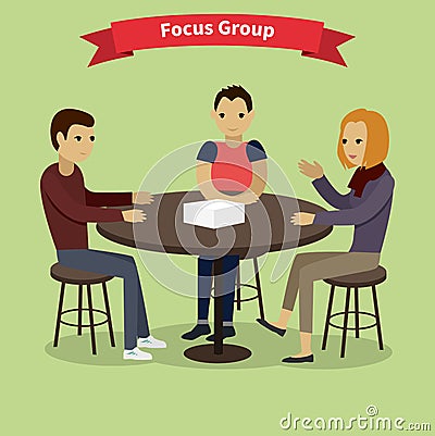 Focus Group Concept Vector Illustration