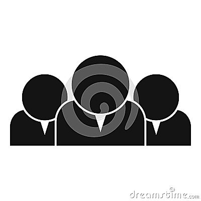 Focus group icon simple vector. Social trust Vector Illustration