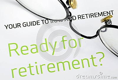 Focus on the investment in the retirement plan Stock Photo