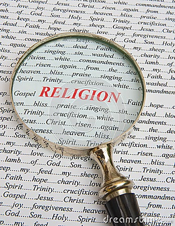Focus on religion. Stock Photo