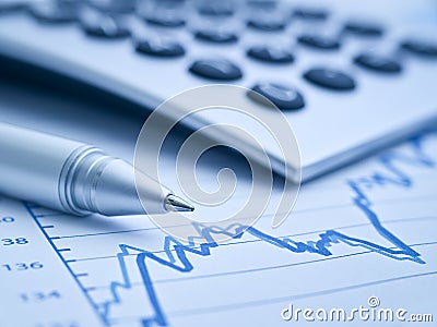 Focus on statistics Stock Photo