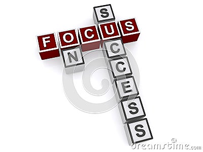 Focus on success Stock Photo