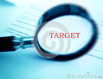 Focus on target Stock Photo