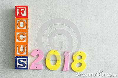 Focus 2018 Stock Photo