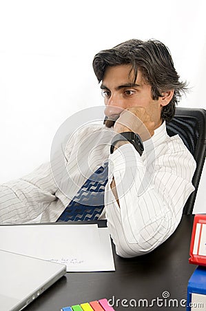 Focused Businessman Stock Photo