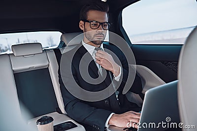 Focusing on work. Stock Photo