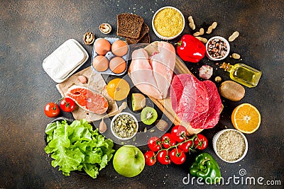 Fodmap healthy diet food Stock Photo