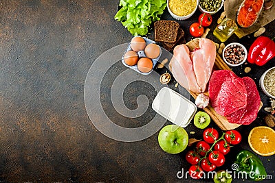 Fodmap healthy diet food Stock Photo