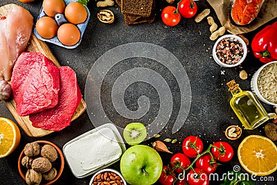 Fodmap healthy diet food Stock Photo