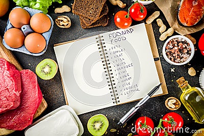 Fodmap healthy diet food Stock Photo