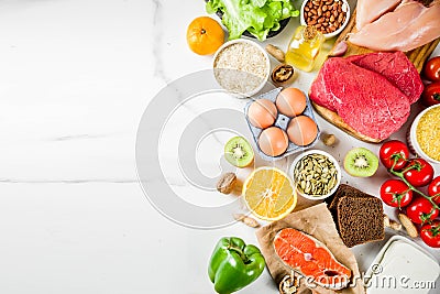 Fodmap healthy diet food Stock Photo