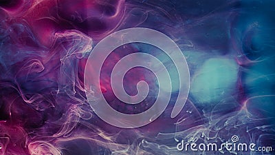 Fog flow fantasy cloud blue magenta gas blend Stock Photo