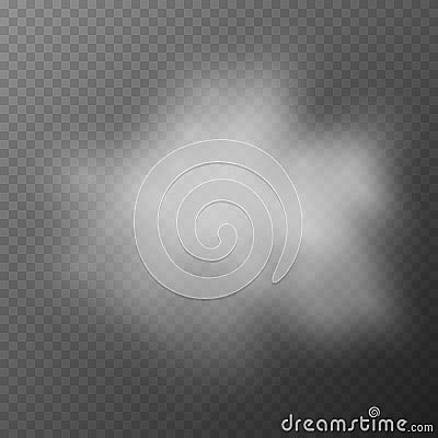 Fog or smoke isolated transparent special effect. Vector Illustration