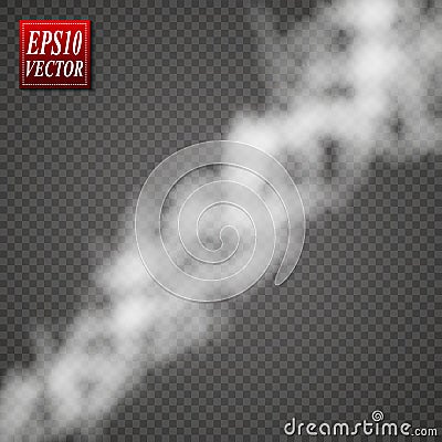 Fog or smoke isolated transparent special effect. Vector Illustration