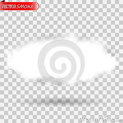 Fog or smoke transparent special effect. Vector Illustration