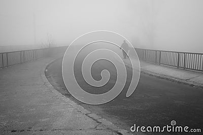Foggy morning Stock Photo