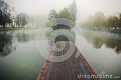 Foggy morning Stock Photo