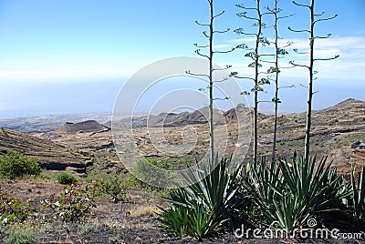 Fogo crater volcano - Cabo Verde - Africa Stock Photo