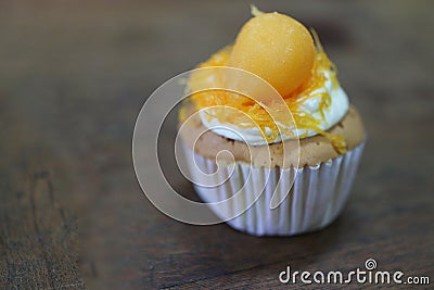 Foi Thong Cake home-made dessert, delicious sweetness Stock Photo