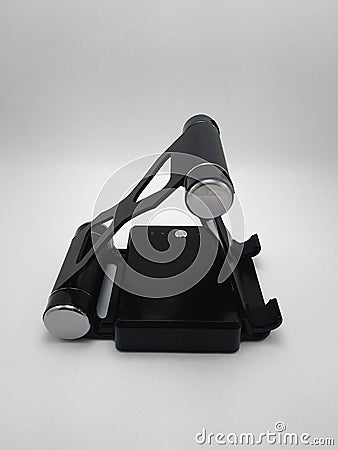 Foldable inclined stand powerbank charger Stock Photo
