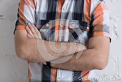 Folded Arms Stock Photo