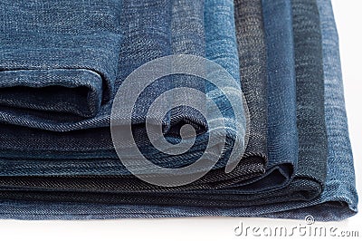 Folded New Blue Jeans Stock Photography - Image: 11810672