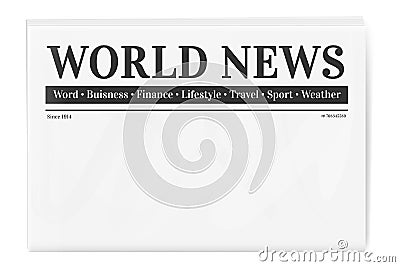 Blank background for news page template Vector Illustration