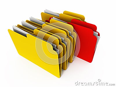 Folder Stock Photo